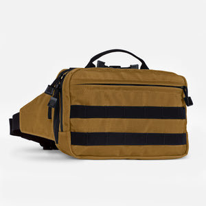 TRGR Logan CCW Waist Pack With MOLLE, Coyote Brown, front view