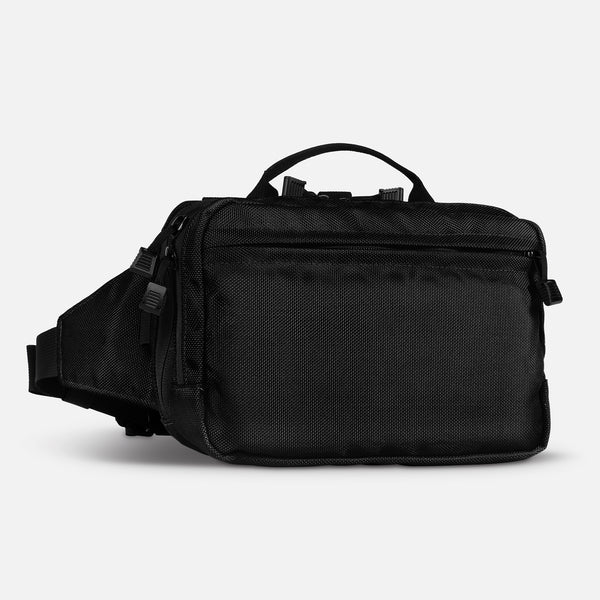 TRGR Logan CCW Waist Pack, Stealth Black, front view